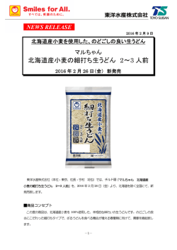 北海道産小麦の細打ち生うどん 2～3 人前