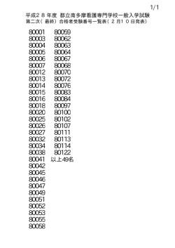 南多摩看護専門学校（PDF：9KB）
