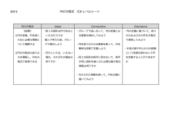 円の方程式 ICE レベルシート