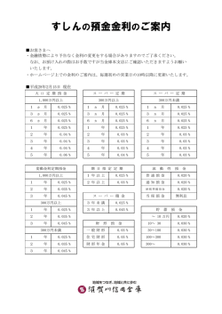 金利情報
