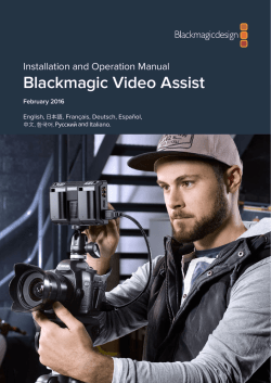 Blackmagic Video Assist
