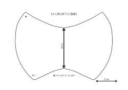 5 【大人用立体マスク型紙】