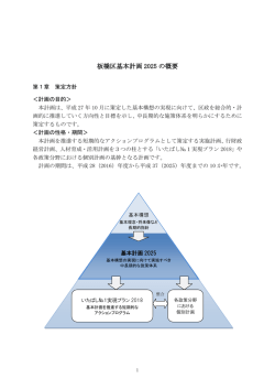 板橋区基本計画 2025 の概要