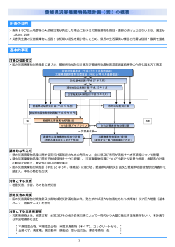「愛媛県災害廃棄物処理計画（案）」の概要（PDF：634KB）