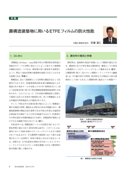 膜構造建築物に用いるETFEフィルムの防火性能