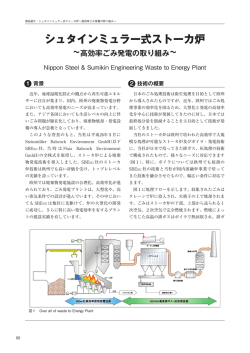 シュタインミュラー式ストーカ炉 - 新日鉄住金エンジニアリング株式会社