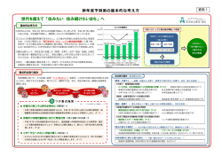 世代を超えて 「住みたい 住み続けたいまち」