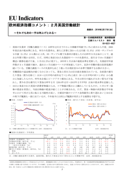 Economic Indicators 定例経済指標レポート
