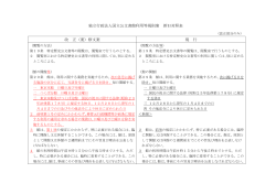 独立行政法人国立公文書館利用等規則案 新旧対照表 改 正（案）修文案