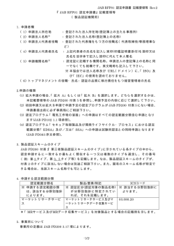 記載要領等