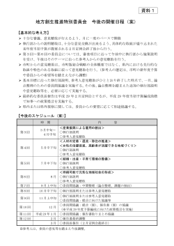 【資料1】委員会開催日程（案） (PDF : 77KB)