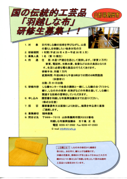 H28研修生募集要項 （PDF：663KB）