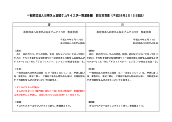 一般財団法人日本ダム協会ダムマイスター制度要綱 新旧対照表（