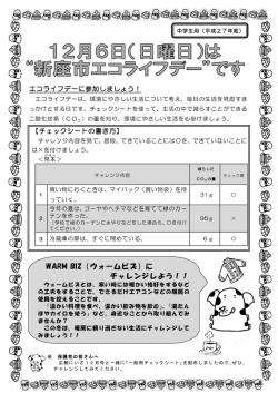 中学生用チェックシート （別ウィンドウ・PDFファイル・699KB）