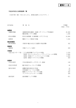 平成28年度 主な新規施策一覧（PDF：236KB）