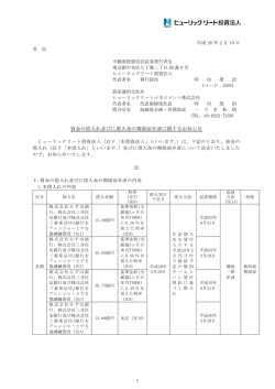 資金の借入れ並びに借入金の期限前弁済に関するお知らせ