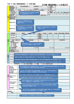H27 中間・事後シート（シートの見方）