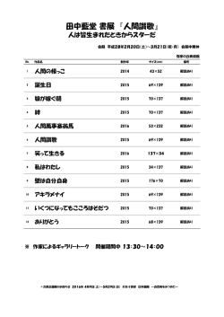 出品作品目録（PDF）