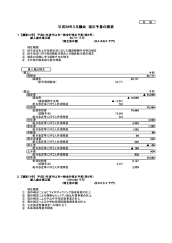 資料1-2補正予算概要（PDF：303KB）