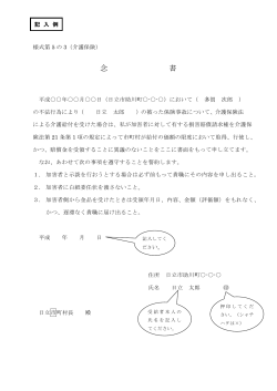 様式第5号の3 念書(PDF形式 111キロバイト)