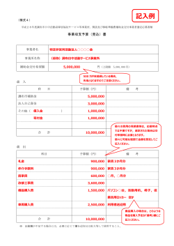 事業収支予算(見込)書(PDF文書)