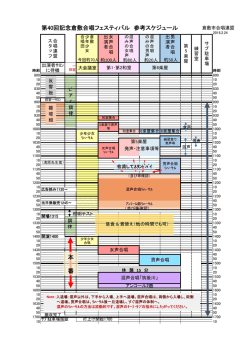 本番日ｽｹｼﾞｭｰﾙ