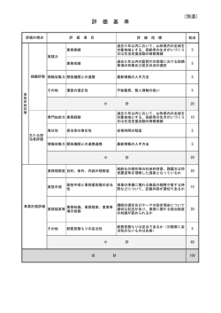 評 価 基 準