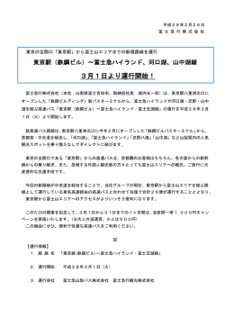 東京駅 - 富士急行