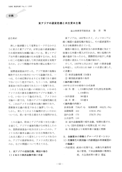 東アジアの通貨危機と共生資本主義