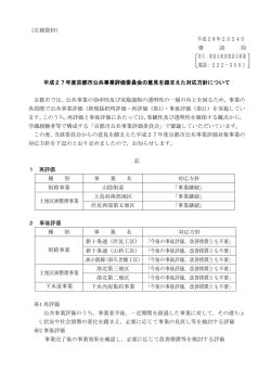 （山崎副市長報告資料） 平成19年8月23日