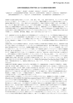 全球の気候変動及び将来予測における北極域の役割