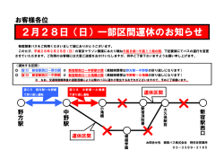 東京マラソン2016開催に伴う
