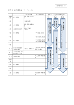 （参考1）12月理事会「ロードマップ」[PDF:92KB]