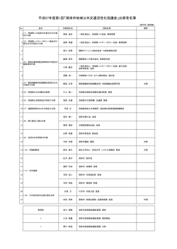 出席者名簿・座席表