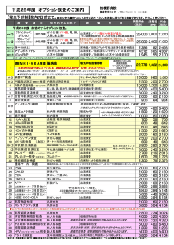 平成28年度 オプション検査一覧（PDF）
