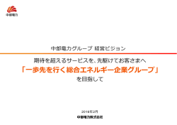 中部電力グループ 経営ビジョン[PDF：1825KB]