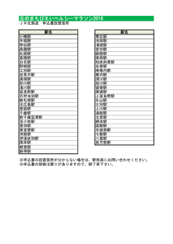 丘のまちびえいヘルシーマラソン2016