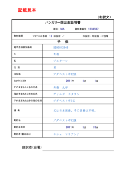 記載見本