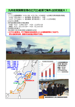 九州佐賀国際空港のエプロン拡張で海外との交流拡大！