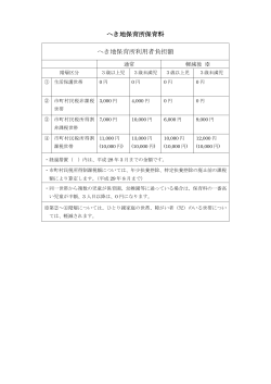 へき地保育所保育料(PDF文書)