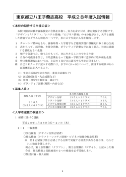 東京都立八王子桑志高校 入学試験情報