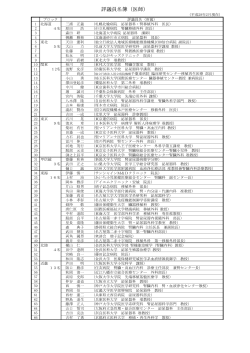 評議員名簿 - 日本臨床腎移植学会