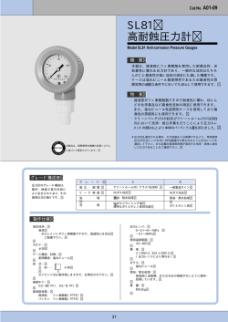 SL81 高耐蝕圧力計