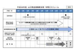 平成28年度山口県産業戦略本部スケジュール (PDF : 168KB)
