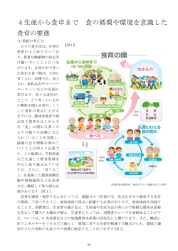 4生産から食卓まで 食の循環や環境を意識した 食育の推進