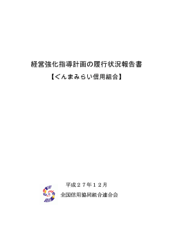 経営強化指導計画の履行状況報告書