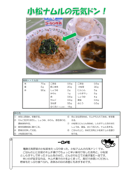 小松ナムルの元気ドン！ （PDF 201.3KB）