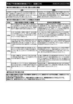 平成27年度授業改善推進プラン 《図画工作》 西東京市立住吉小学校