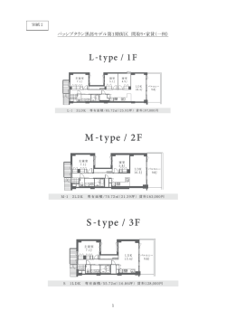 パッシブタウン黒部モデル第1期街区 間取り・家賃（一例）