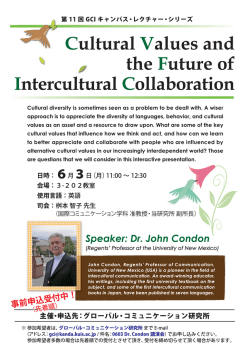 Cultural Values and the Future of Intercultural Collaboration